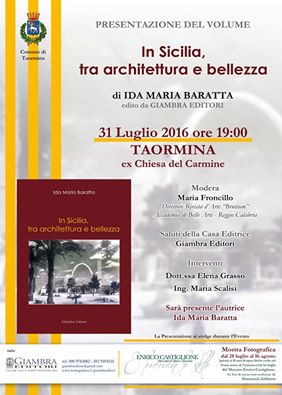 TAORMINA – “In Sicilia, tra Architettura e Bellezza” di Ida Maria Baratta
