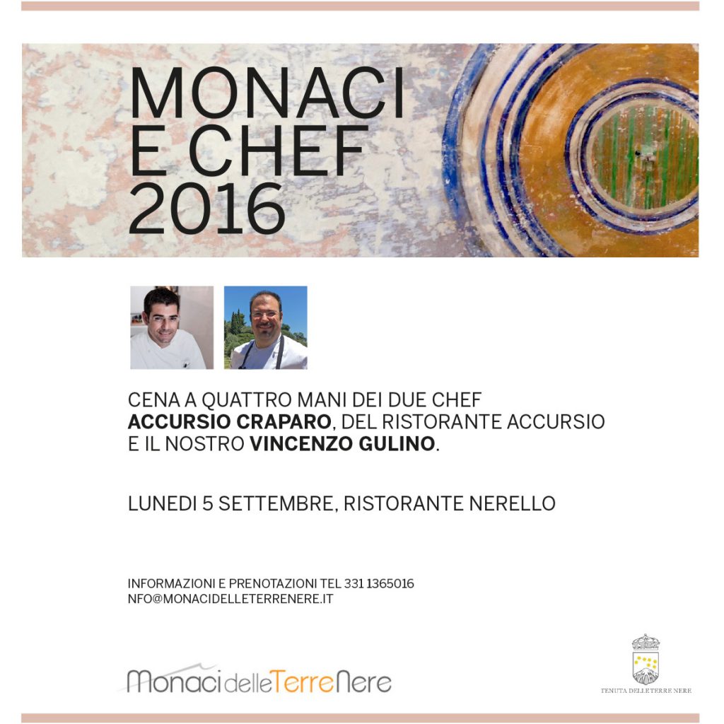 A TAVOLA CON GUSTO – Spirale del gusto dal mare al vulcano. Cena a 4 mani di Vincenzo Gulino e Accursio Craparo