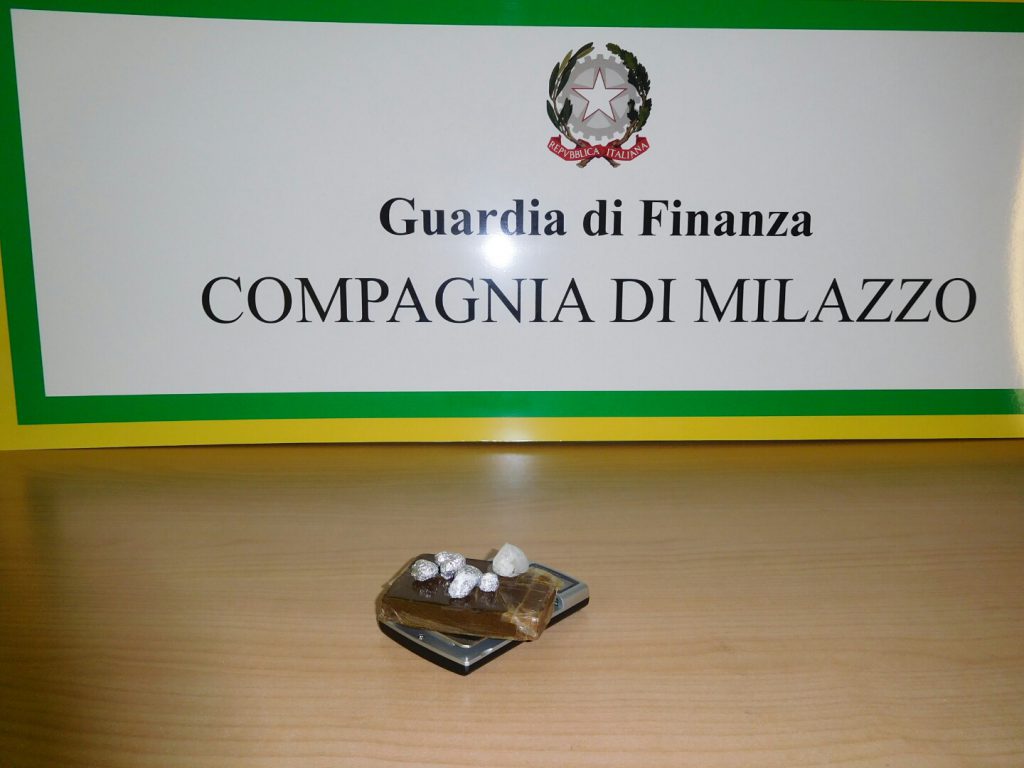 MILAZZO – Arrestato turista sorpreso con hashish e cocaina