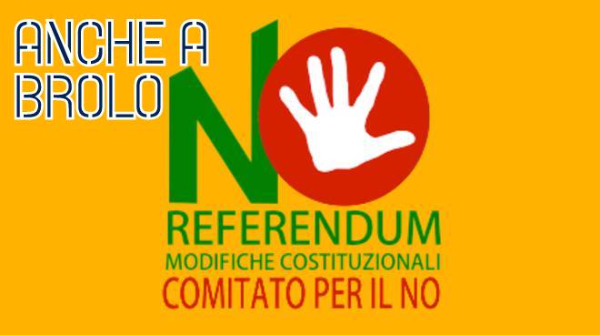 COMITATO PER IL NO – Ne è stato attivato uno anche a Brolo