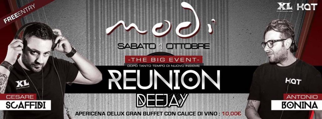 MODI & MODI’ – Inizia bene ottobre, con i migliori Dj della zona su un’unica console