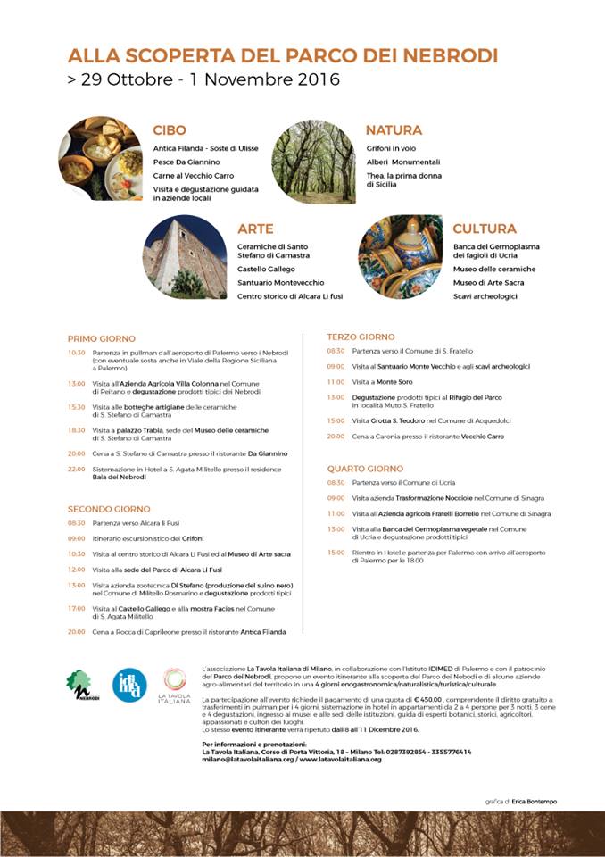 ALLA SCOPERTA DEL PARCO DEI NEBRODI – Viaggio itinerante tra cibo, natura, arte e cultura