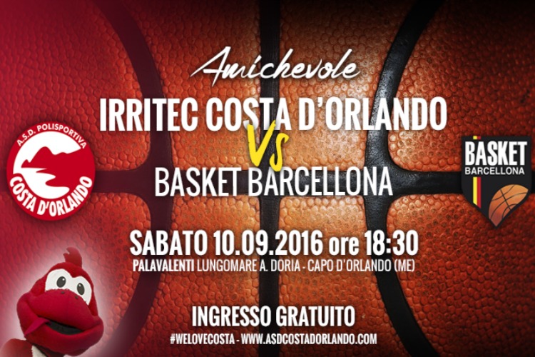 IRRITEC COSTA D’ORLANDO – Altro test amichevole contro Basket Barcellona