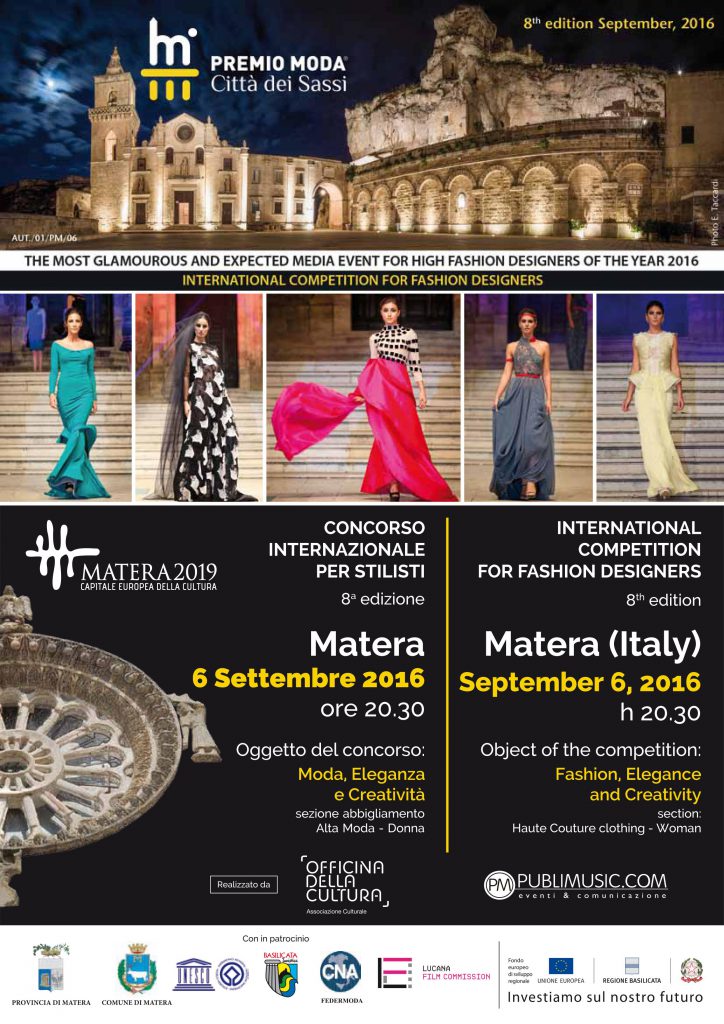 MATERA – Concorso internazionale per fashion designers
