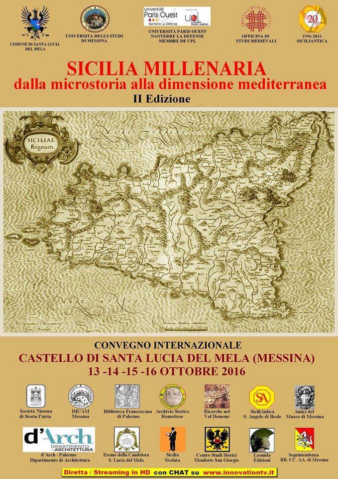 SANTA LUCIA DEL MELA – Convegno internazionale di studi “Sicilia Millenaria”