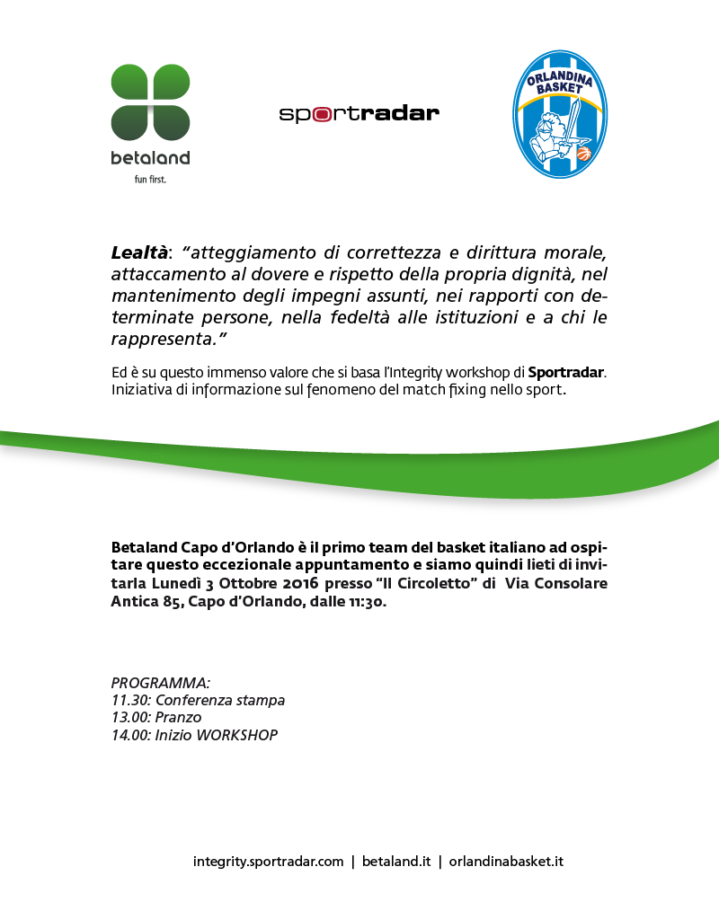 BETALAND – Lotta al match fixing