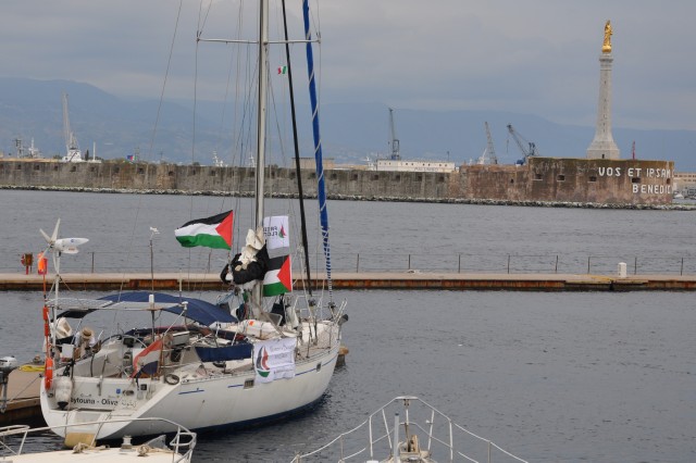 WOMEN’S BOAT TO GAZA – Zaytouna in porto a Messina. Presente premio Nobel Mairead Corrigan Maguire