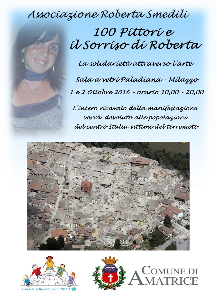 MILAZZO – Cento pittori e il sorriso di Roberta, la solidarietà attraverso l’arte