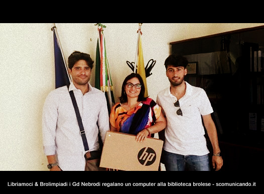 BROLIMPIADI & LIBRIAMOCI –  Un computer per la Biblioteca… Obiettivo raggiunto. Bravi i Gd dei Nebrodi