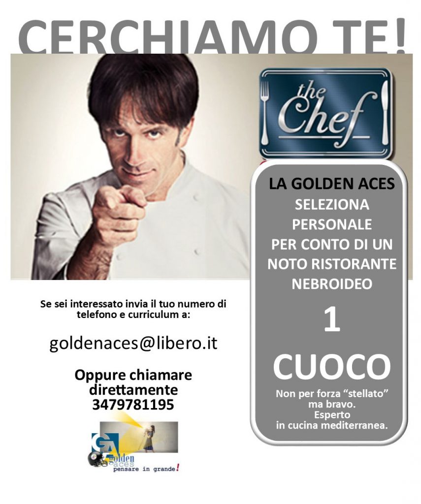 CERCHIAMO …. – Un Signor Cuoco!