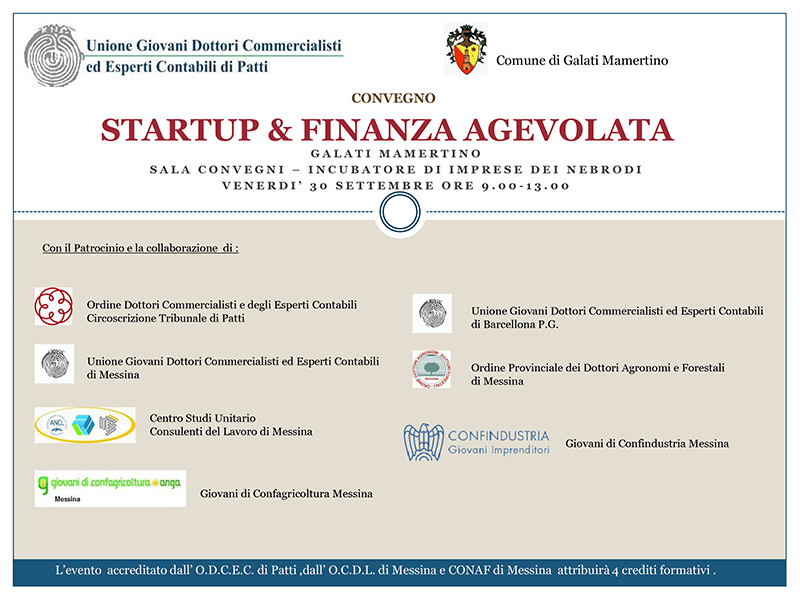 GALATI MAMERTINO – Convegno sulle sulle startup