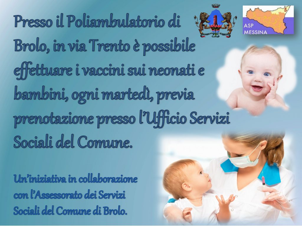BROLO – Punto di vaccinazione  presso il poliambulatorio di via Trento