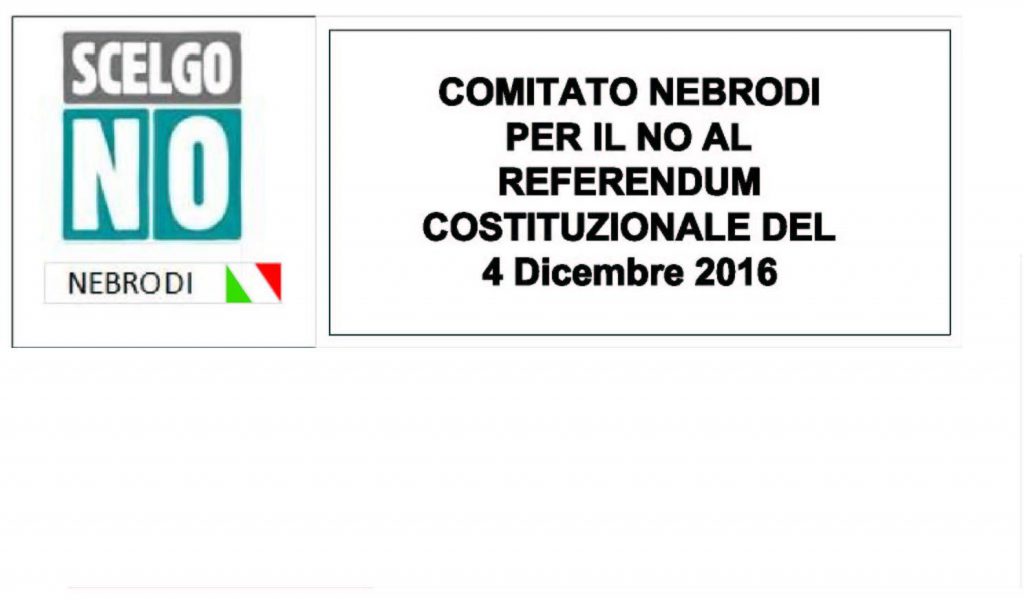 NEBRODI – Costituito il comitato del NO al Referendum