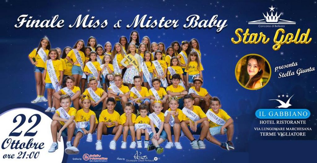 TERME VIGLIATORE – Finale del concorso per bambini “Miss & Mister Star Gold”