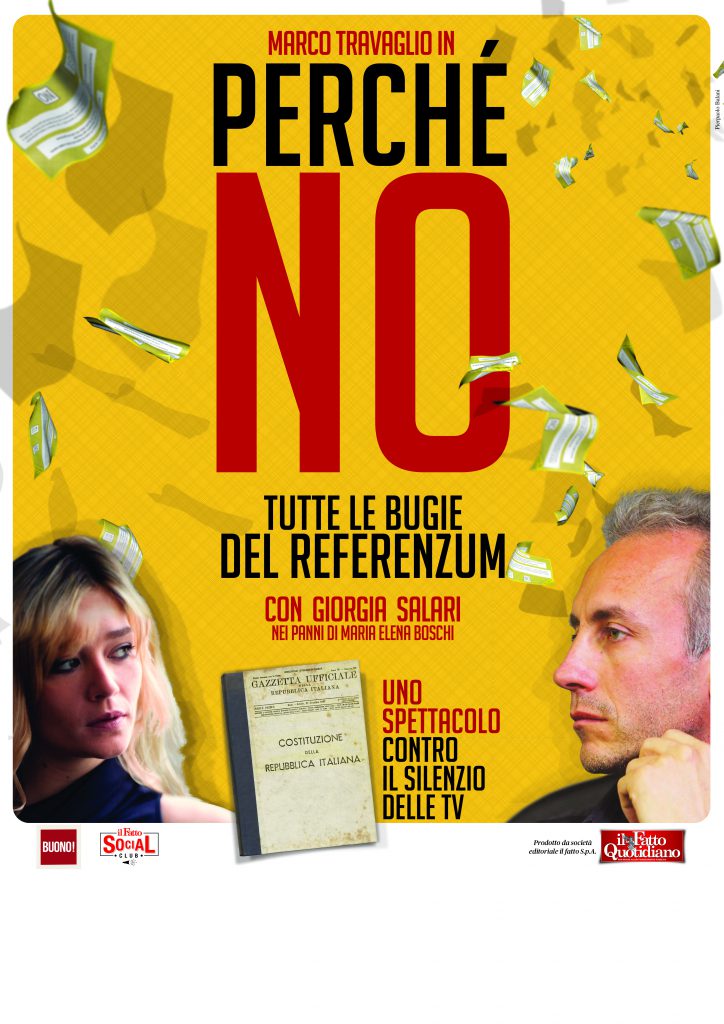 PERCHÉ NO – Tutte le bugie del Referenzum