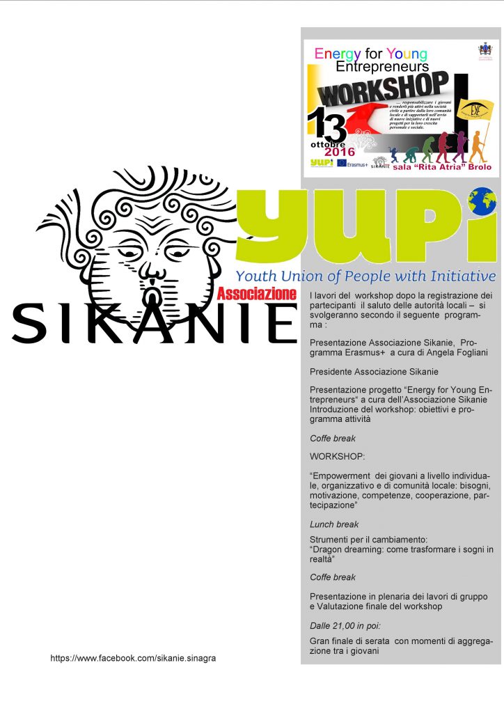 SIKANIE & YUPI – Grande partecipazione per workshop “Energy for Young Entrepreneurs”