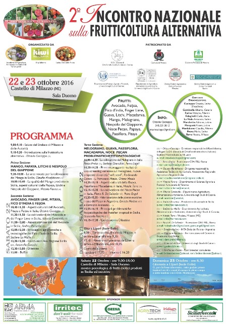 MILAZZO – Sabato e domenica incontro nazionale sulla Frutticoltura alternativa