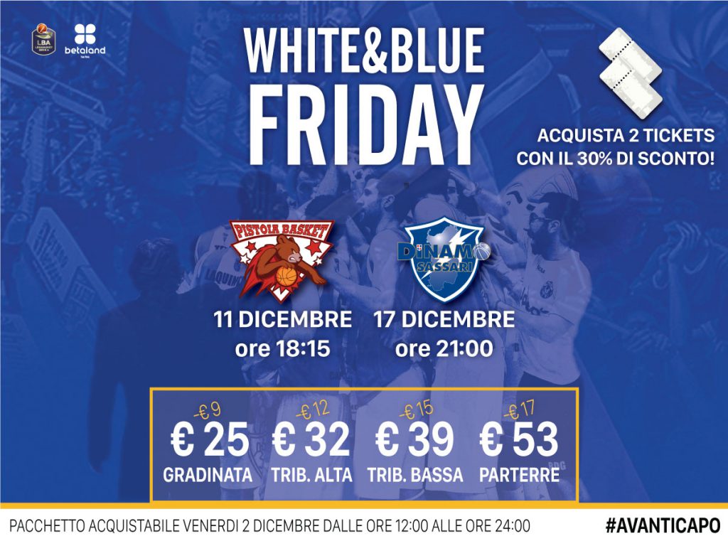 BETALAND – White&Blue Friday il 2 dicembre