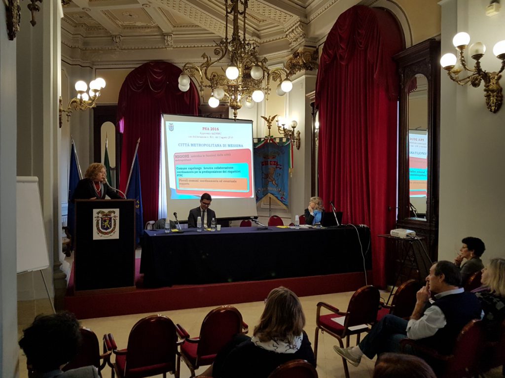 MESSINA – Palazzo dei Leoni, seminario sul Nuovo Piano Nazionale Anticorruzione