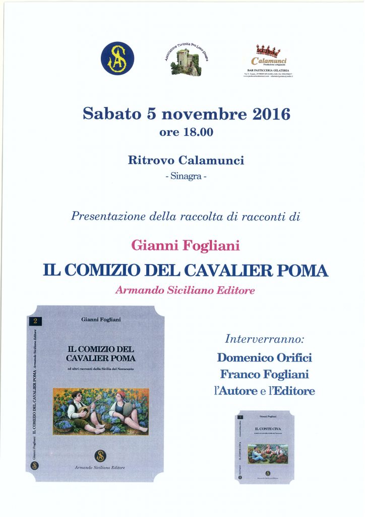 SINAGRA – Gianni Fogliani “Il Comizio del Cavalier Poma”