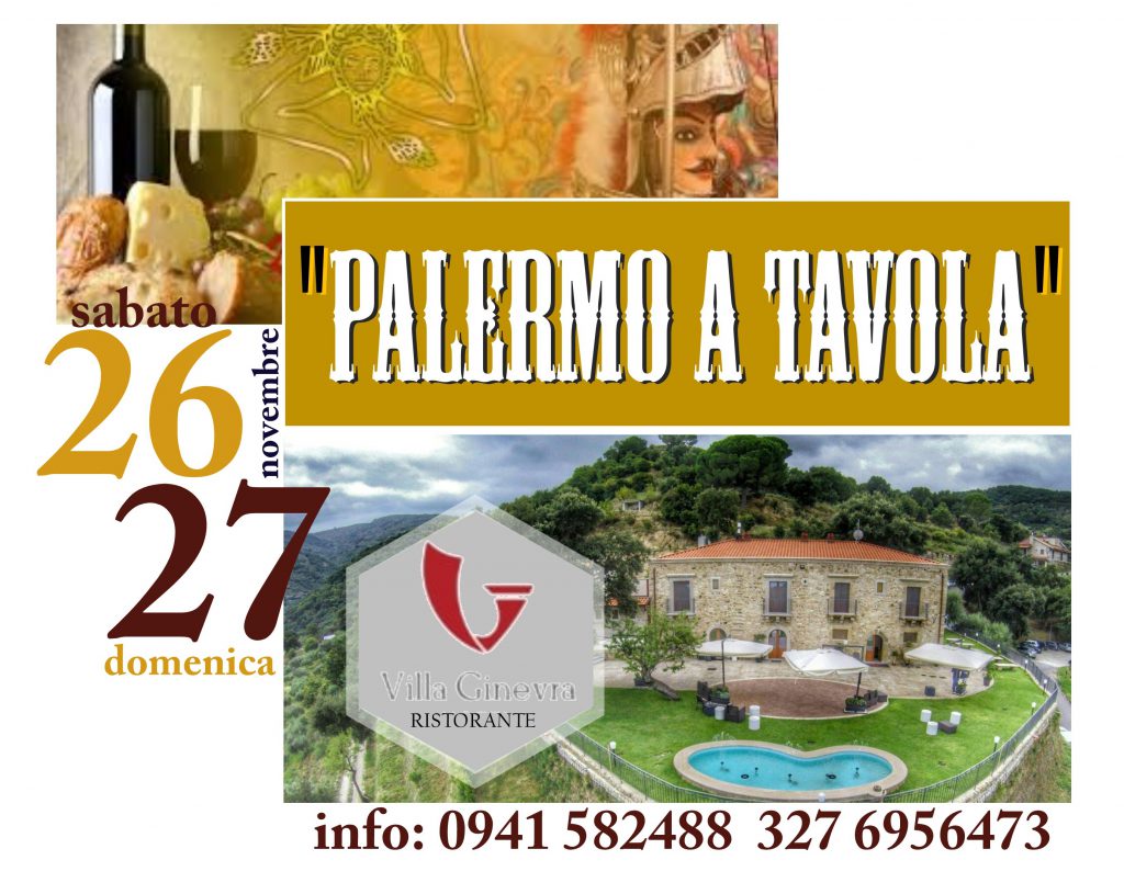 MANGIAR BENE – “Palermo a Tavola”. Weekend del gusto a Villa Ginevra