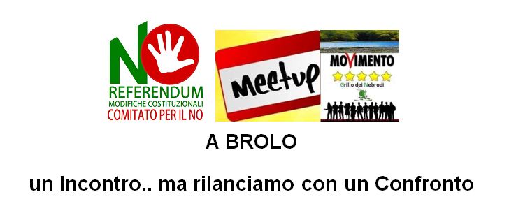 PROVOCATORIAMENTE – A Brolo il Comitato del No e i 5 Stelle azzardano. Che si confronto