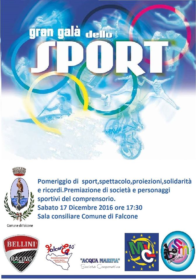 GALA’ DELLO SPORT – A Falcone il 17 dicembre