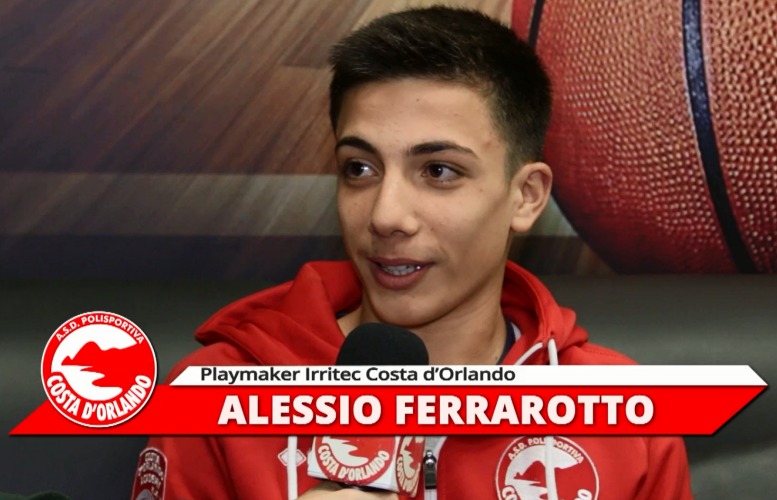 IRRITEC COSTA D’ORLANDO – Alessio Ferrarotto: “Siamo una squadra molto unita fuori dal campo e questo si vede sul parquet”