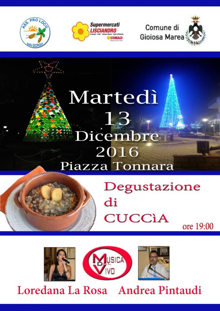 LA CUCCìA – In occasione della festa di Santa Lucia, domani a San Giorgio di Gioiosa Marea, la degustazione