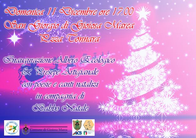 GIOIOSA MAREA – Natale ecologico, 650 piatti di plastica per l’albero gioiosano