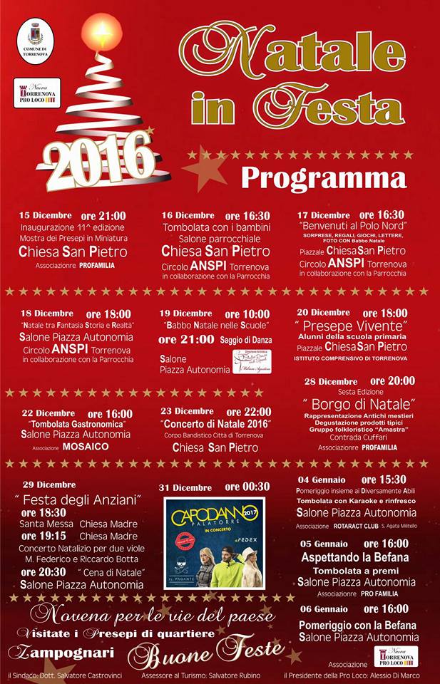 TORRENOVA – Pro Familia: “Borgo di Natale”