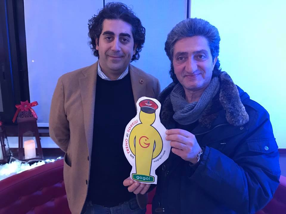 PIPPO PALMERI – Insignito con il “Gogòl” in occasione dell’ arrivo del “treno del sorriso” a Sant’Angelo