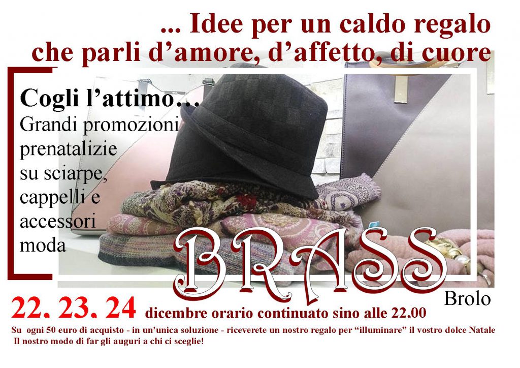TENTAZIONI – Sciarpe, cappelli, borse e accessori moda, da Brass a Brolo, per chi vuol far un “caldo” regalo