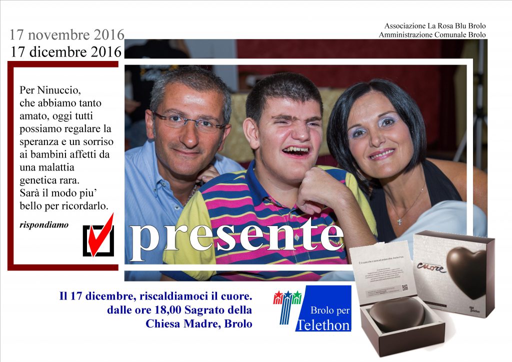CUORI – A Brolo per Telethon batteranno nel segno di Ninuccio