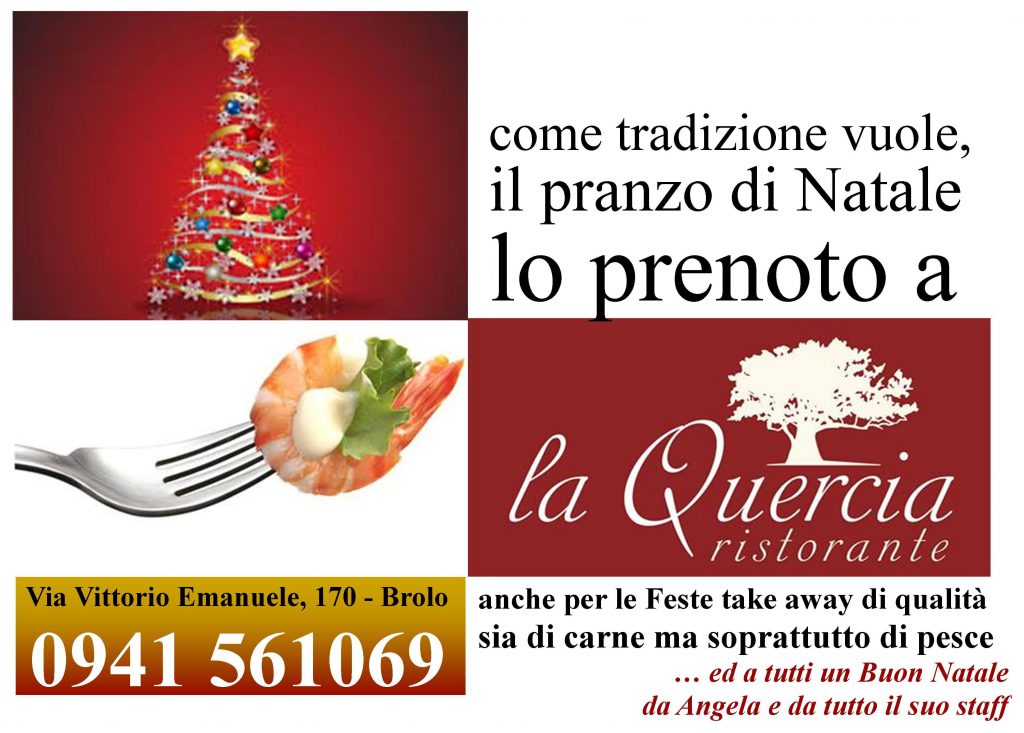 IL PRANZO DELLE FESTE – … Ordinarlo e portarlo a casa, come sempre, da Angela a La Quercia