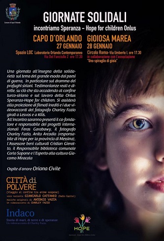 CAPO D’ORLANDO –  Domani la giornata dedicata ai Profughi Siriani