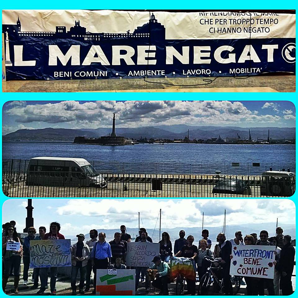 CMB – Sit-in davanti alla Prefettura di Messina, liberiamo la rada di San Francesco