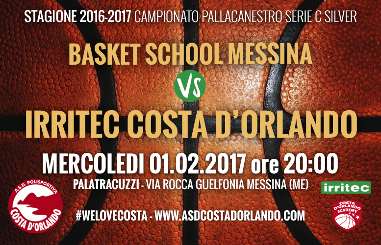 BASKET – La Costa d’Orlando in campo contro il Basket School
