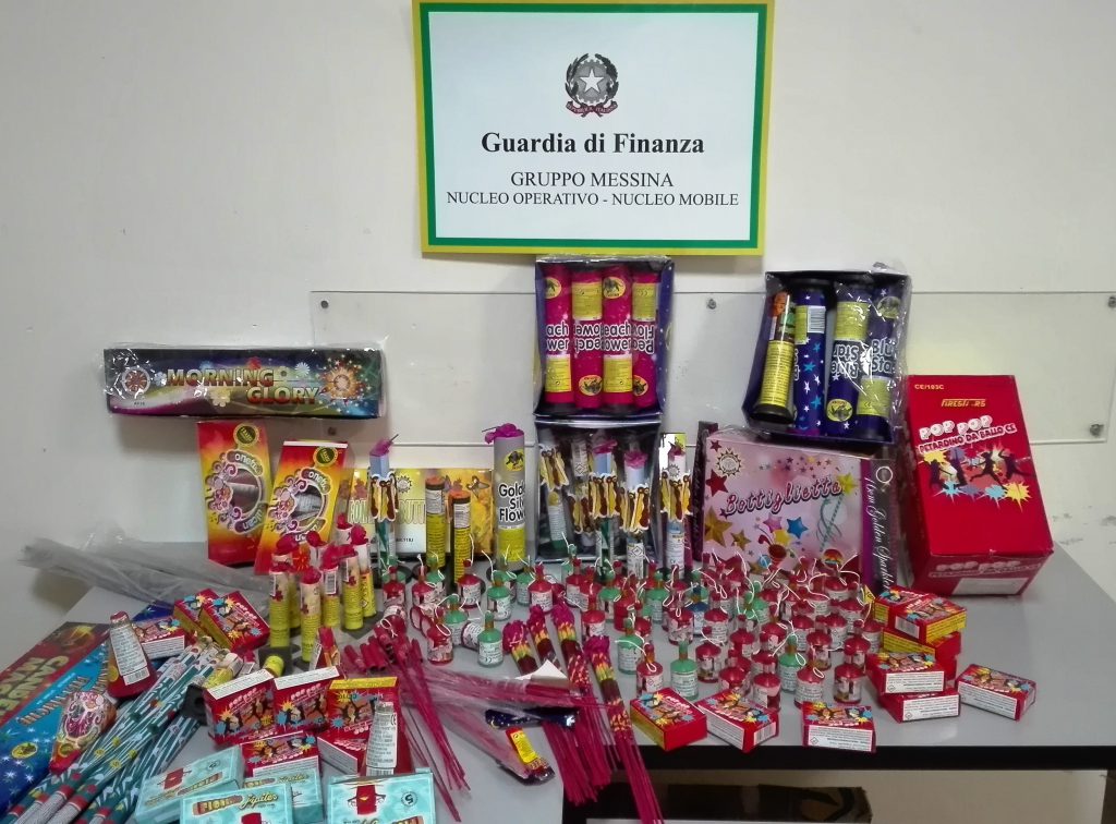 MESSINA – Sequestrati oltre duemila artifizi pirotecnici