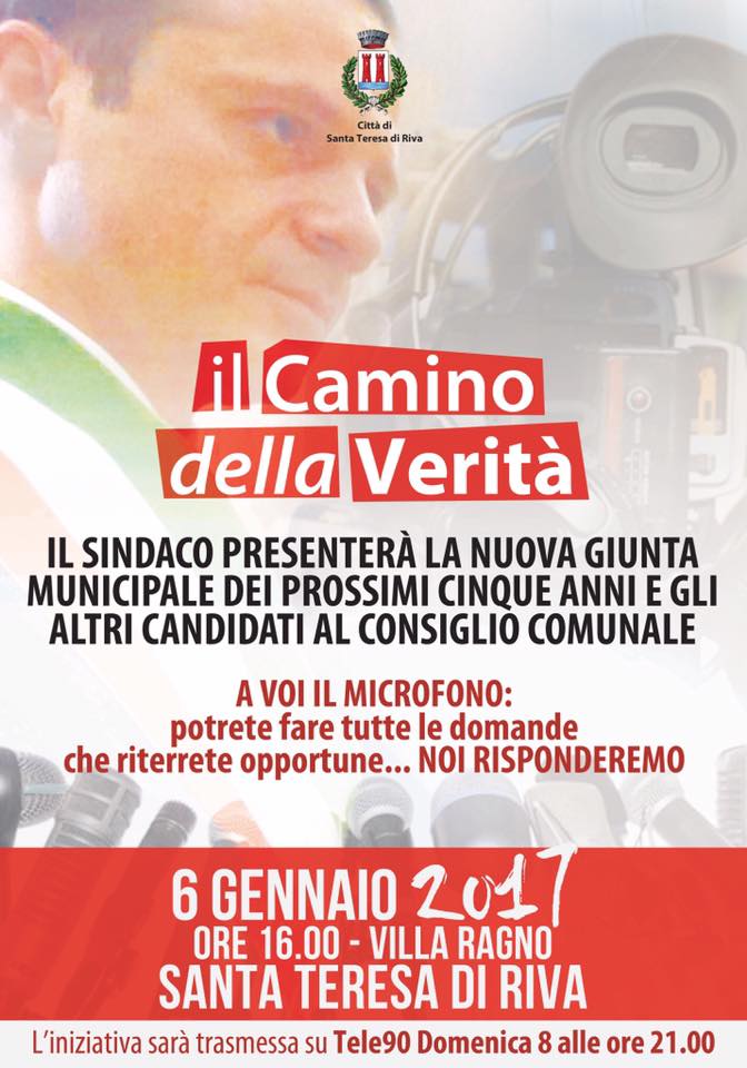 SANTA TERESA RIVA – Torna puntuale “Il Camino della Verità”