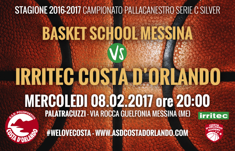 IRRITEC COSTA D’ORLANDO – Recupero Basket School Messina