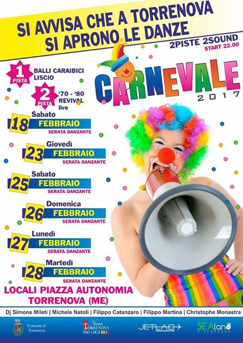 TORRENOVA – Al via il carnevale torrenovese