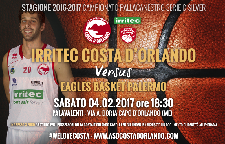 IRRITEC COSTA D’ORLANDO – Prossimo match Costa vs Eagles