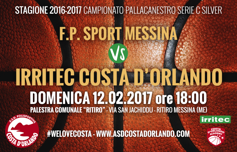 IRRITEC COSTA D’ORLANDO – FP Sport la prossima avversaria Costa