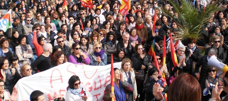 LAVORATORI ASU – Domani sit-in di protesta a Palermo ” E’ in gioco il nostro futuro”