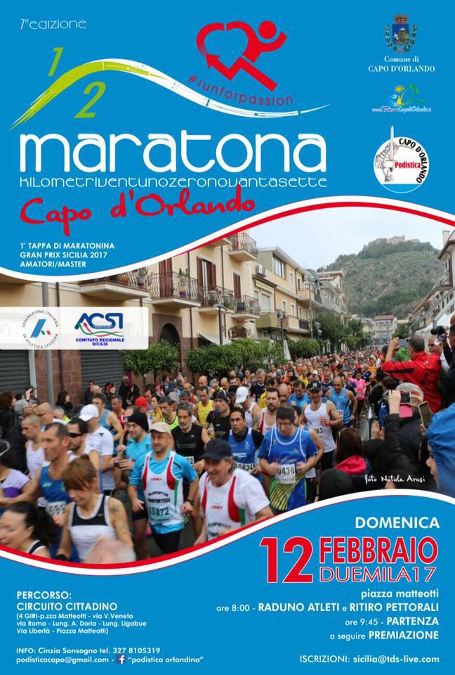 CAPO D’ORLANDO – La mezza maratona aperta anche ai diversamente abili