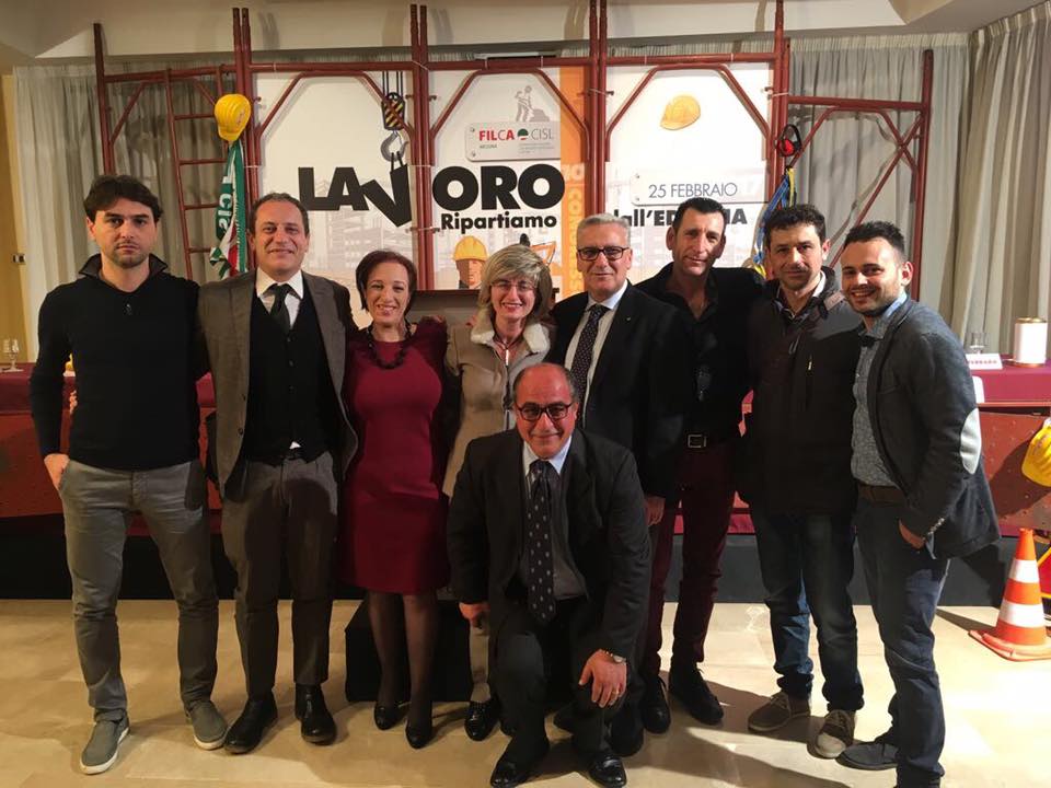 CONGRESSI – Giuseppe Famiano confermato alla guida  Della Federazione Lavoratori Edili della Cisl