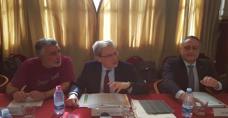 MASTERPLAN – A Palazzo dei Leoni riunione tecnica alla presenza del Ministro De Vincenti