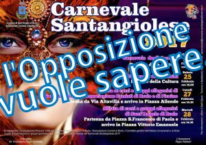 CARNEVALE SANT’ANGIOLESE – L’Opposizione Consiliare vuole sapere…