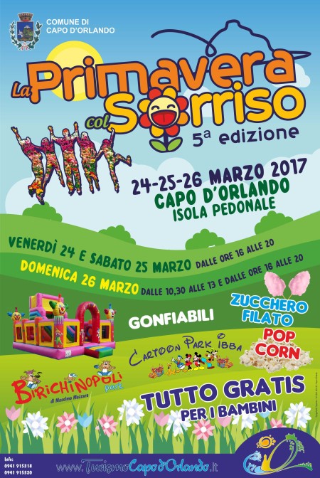 CAPO D’ORLANDO – Primavera col sorriso nell’isola pedonale